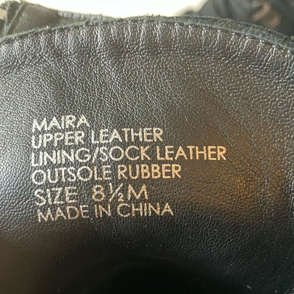 Kate Spade: Maira Black Suede Ankle Hiking Boots- side zip- 8.5 marks - Picture 2 of 16